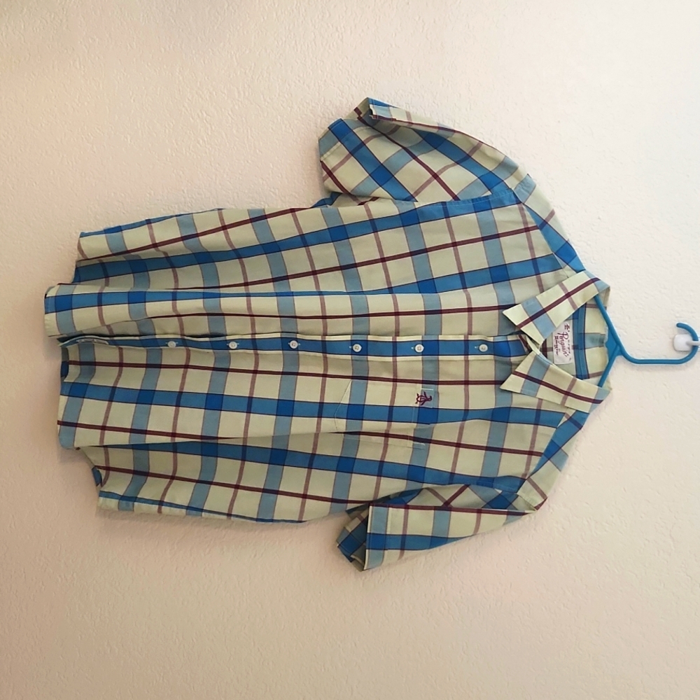Penguin SS plaid shirt